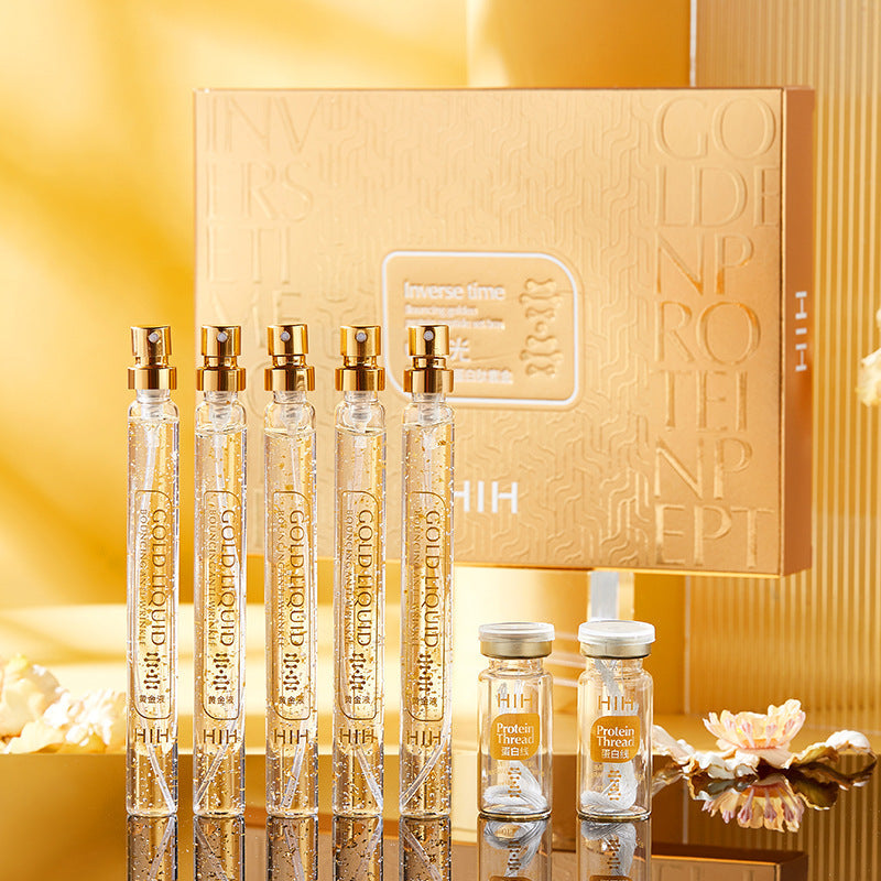 Gold Protein Peptide Kit Beauty Salon Skin Care Product Set Gold Thread Carving Liquid Gold Protein Peptide Kit Beauty Salon Skin Care Product Set Gold Thread Carving Liquid